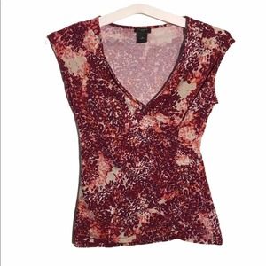 Ann Taylor Factory Sleeveless Printed Top